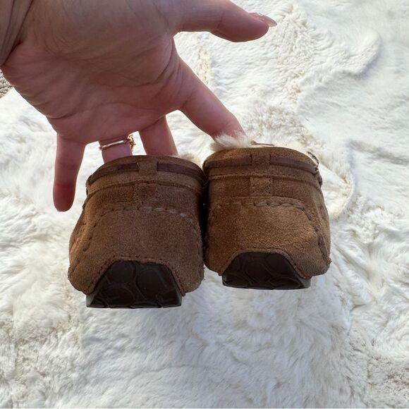 UGG Fur Moccasin Slippers 5 - Chestnut - Picture 5 of 7